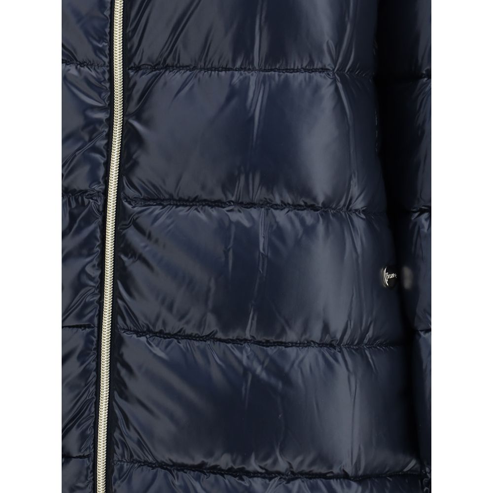 Дамско дълго яке Women’s midi down jacket HERNO PI1283DIC12017Z9200 Dark Blue detail view