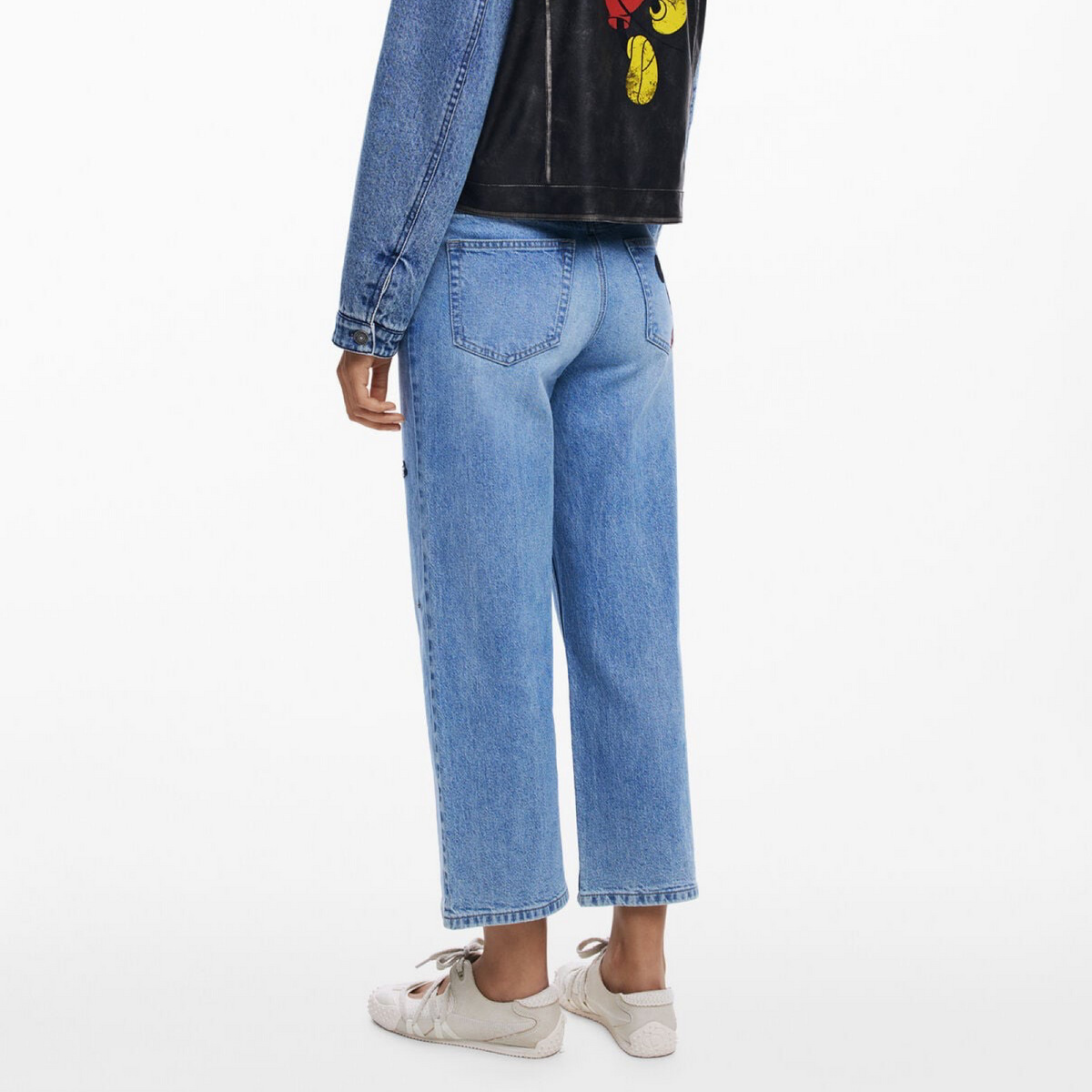 Дамски дънки Desigual Mickey Women Jeans 25WWDD17 5053 Back View