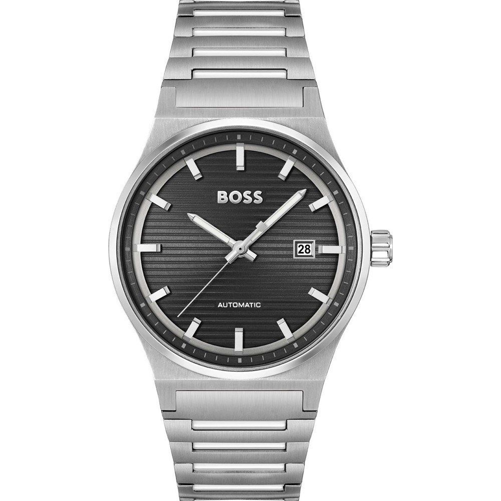 Hugo Boss Gray Stainless Steel Dress Watch
