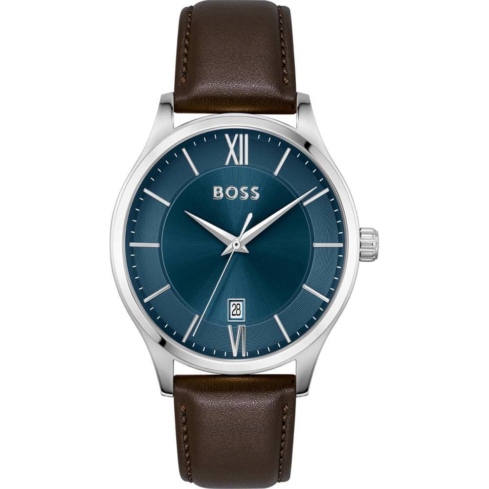 Hugo Boss Brown Leather Dress Watch