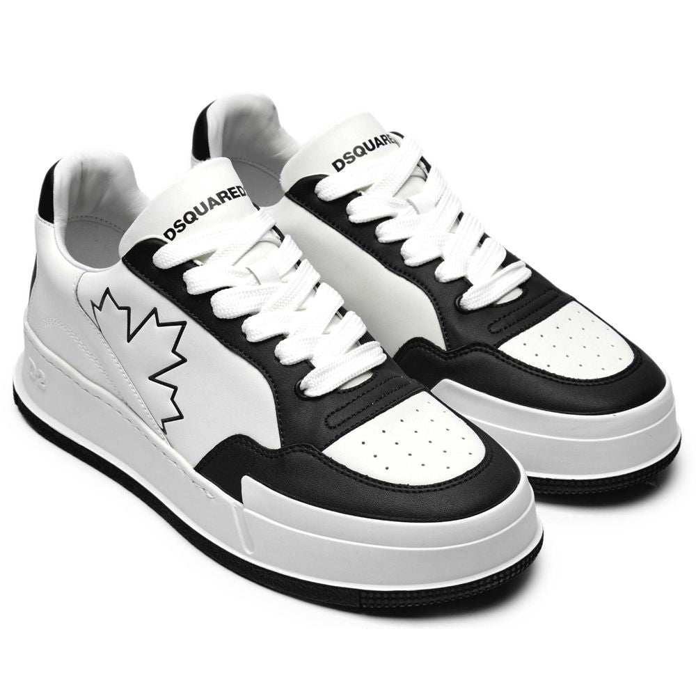 Мъжки кецове Men’s sneakers Dsquared2 Canadian SNM037301507620 White and Black