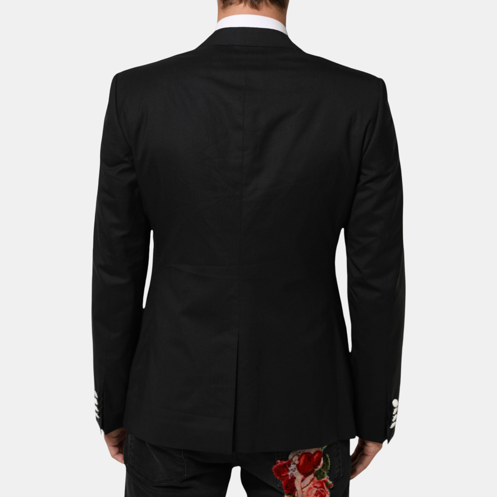 Dolce & Gabbana Martini 1 Button Men Blazer G1L1MT FU3J4 N0000 Back View