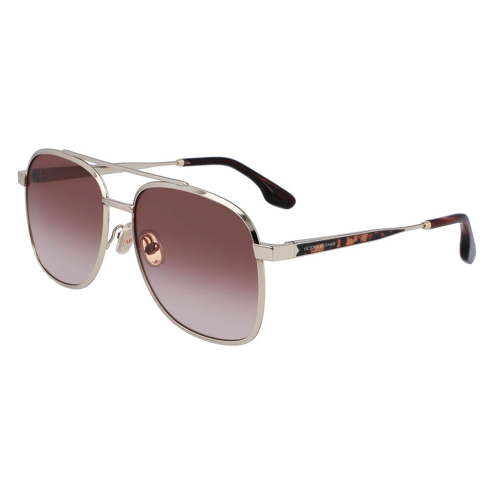 Victoria Beckham Gold Metal Sunglasses