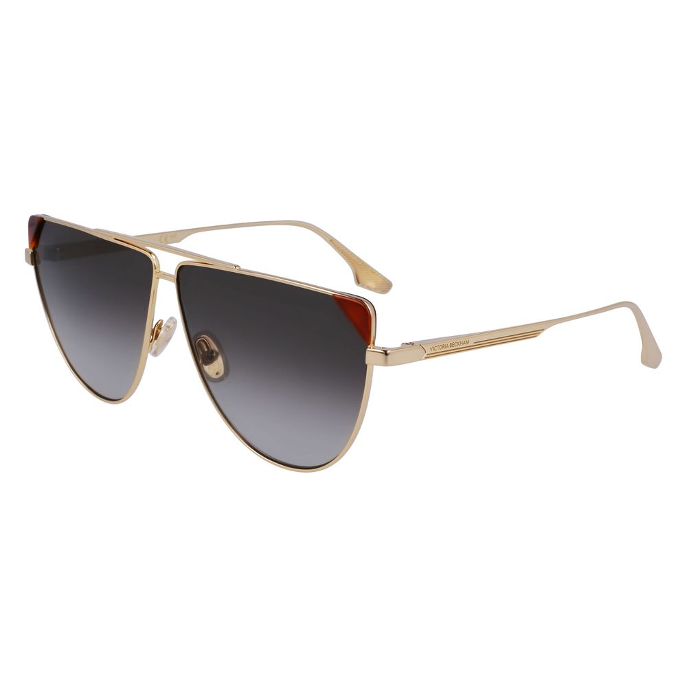 Victoria Beckham Brown Metal Sunglasses