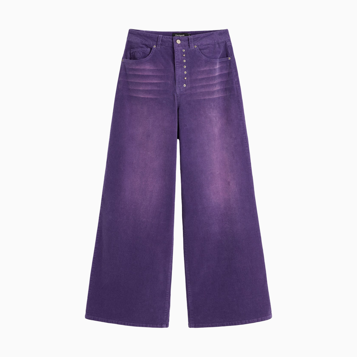 Дамски лилави дънки Desigual Women Jeans 26WWPW19 3011 Front View
