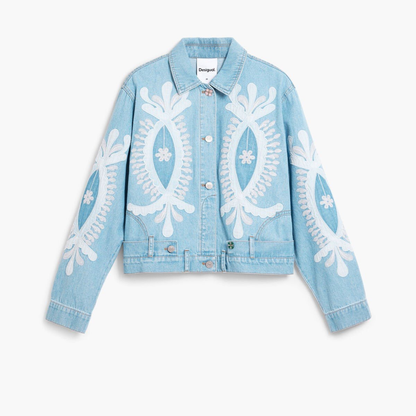 Дамско дънково яке Desigual Women Denim Jacket 26SWED045053 Front View