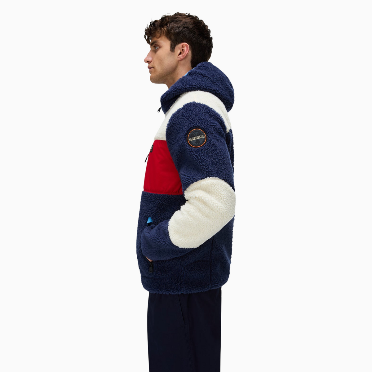 Мъжки суичър Napapijri Yupik Men Fleece Hoodie NP0A8AZX M6E Side View