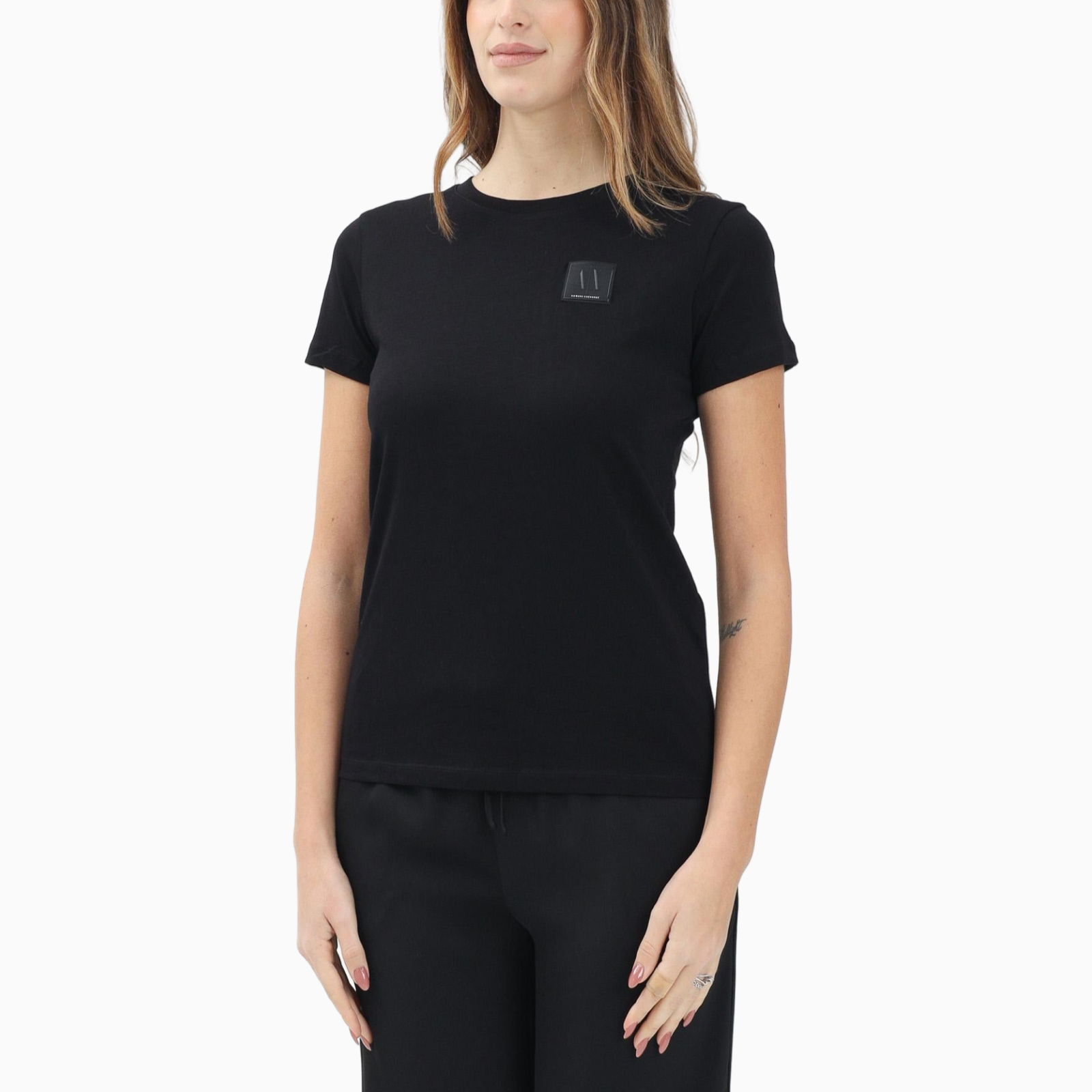 Дамска черна тениска Armani Exchange XW000831 AF10356