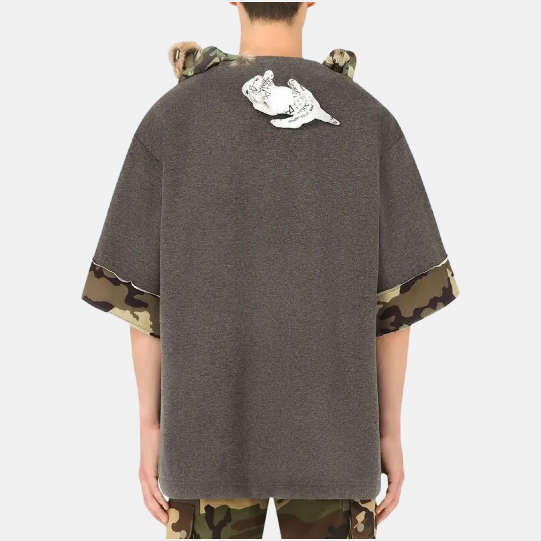 Мъжка тениска с плюшени животни Dolce & Gabbana Plush-Toy Camouflage Men T-shirt