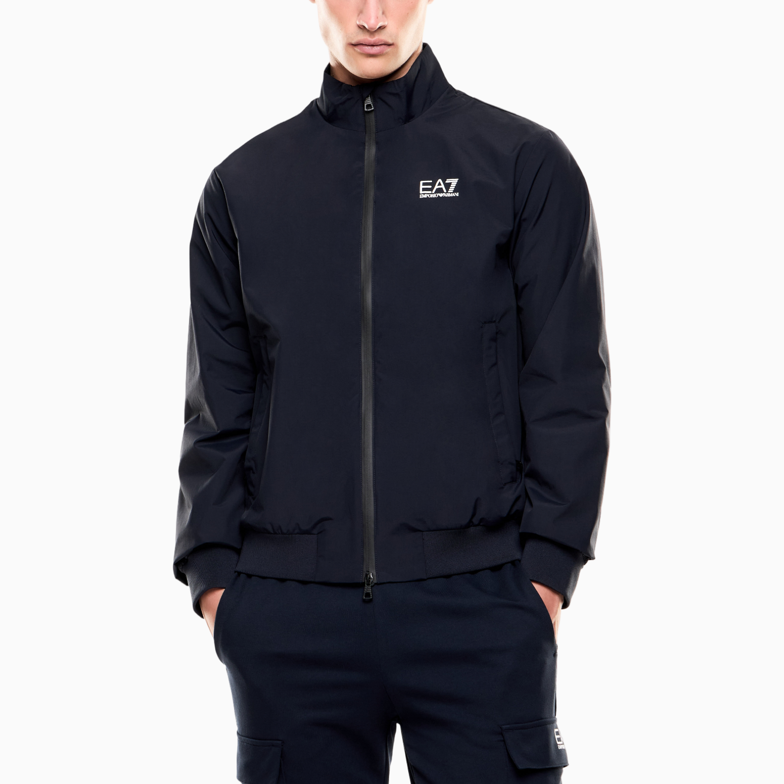 Мъжко синьо яке EA7 Emporio Armani Men Jacket 7M000424 AF13569 UB102 Front View