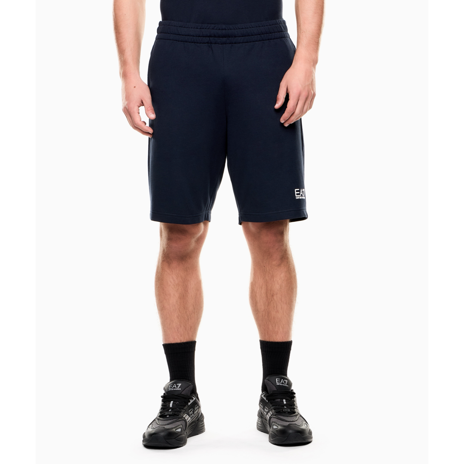 Мъжки сини къси панталони EA7 Emporio Armani Men Shorts 8NPS65 PJVRZ 1562 Front View