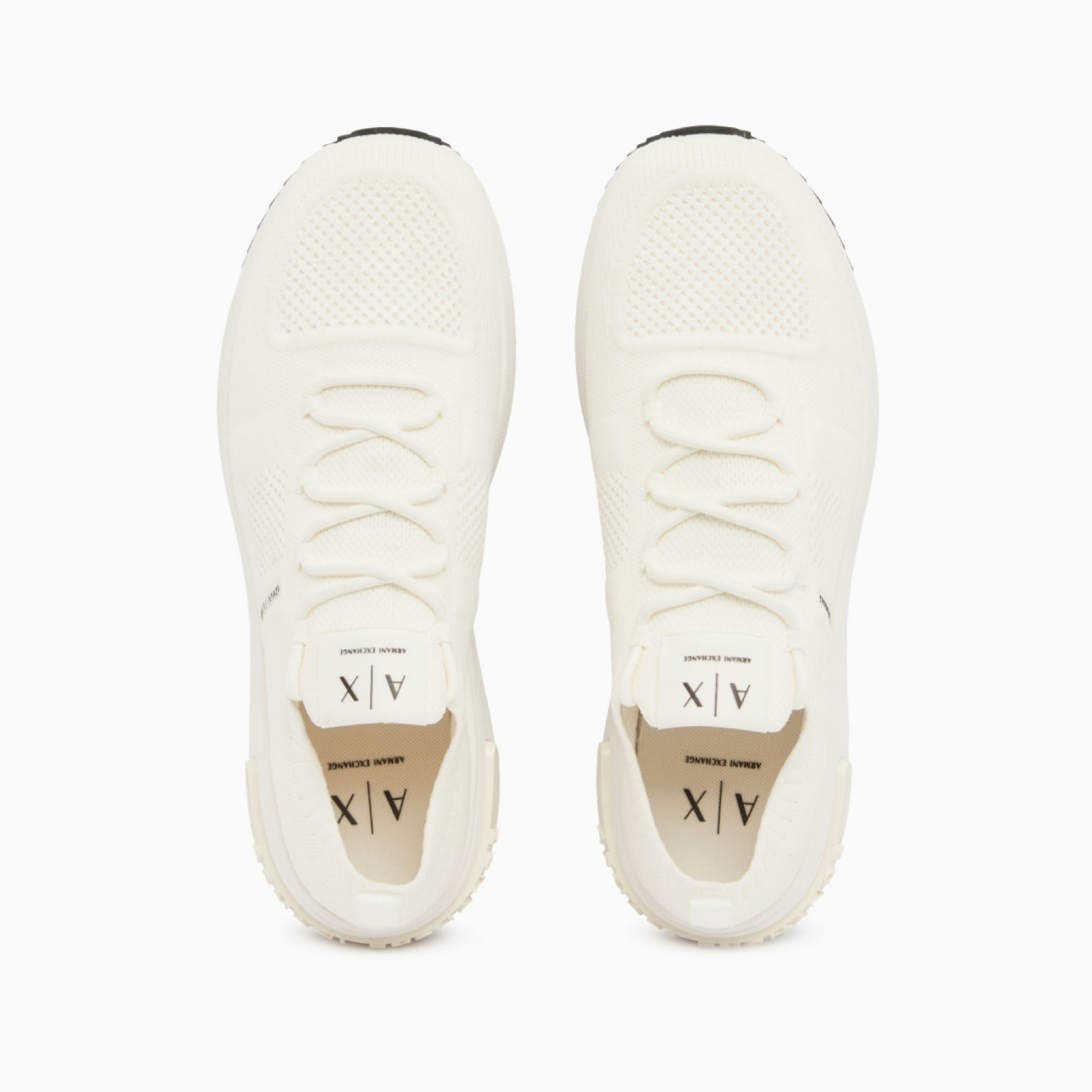 Мъжки бели маратонки Armani Exchange Men Sneakers XM002624 AF18834 U0003 Top View