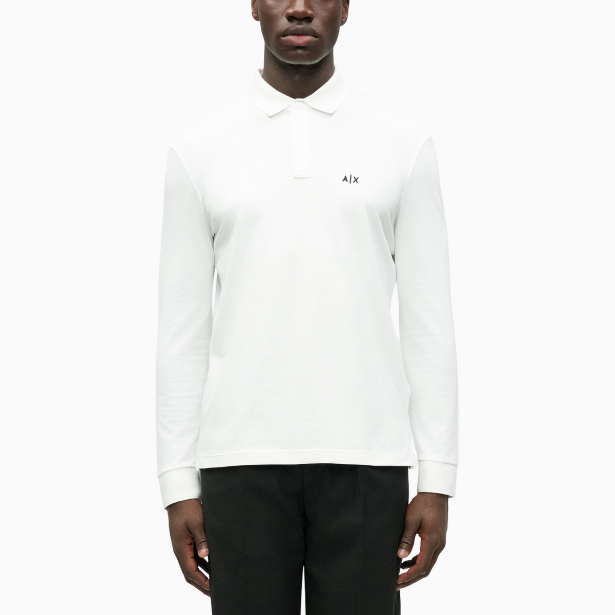 Мъжка поло блуза Armani Exchange Men Long Sleeve Polo XM001288 AF17321 U0009 Front View