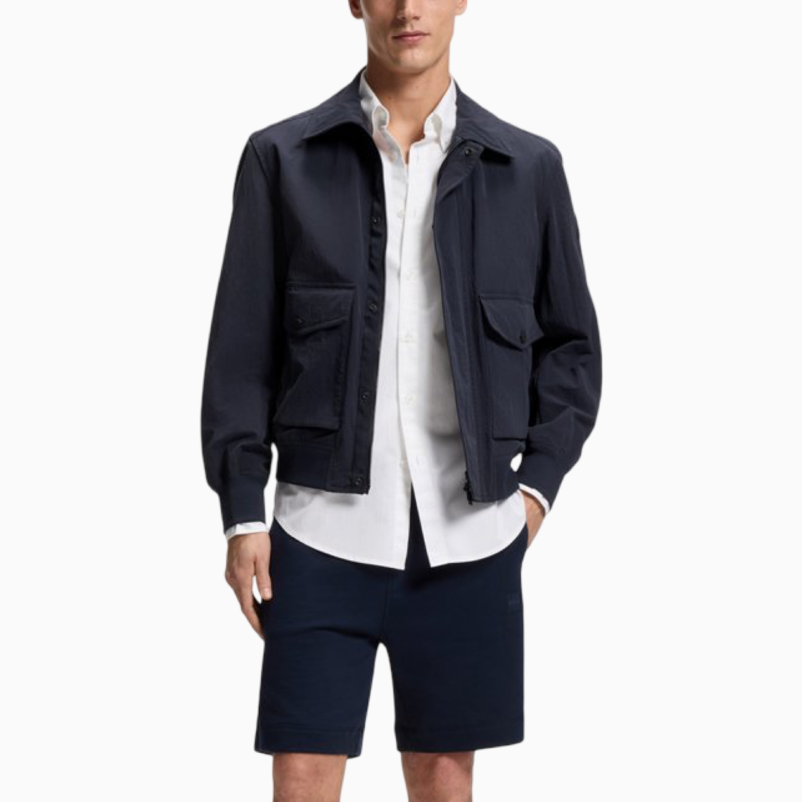 Мъжко яке Boss Men Jacket 50562351 404 Front View