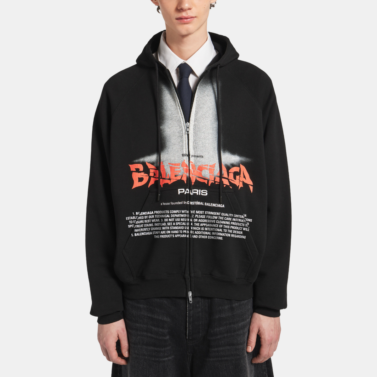 Balenciaga The Door Oversized Sweatshirt 850338TUVQ91000 Front View