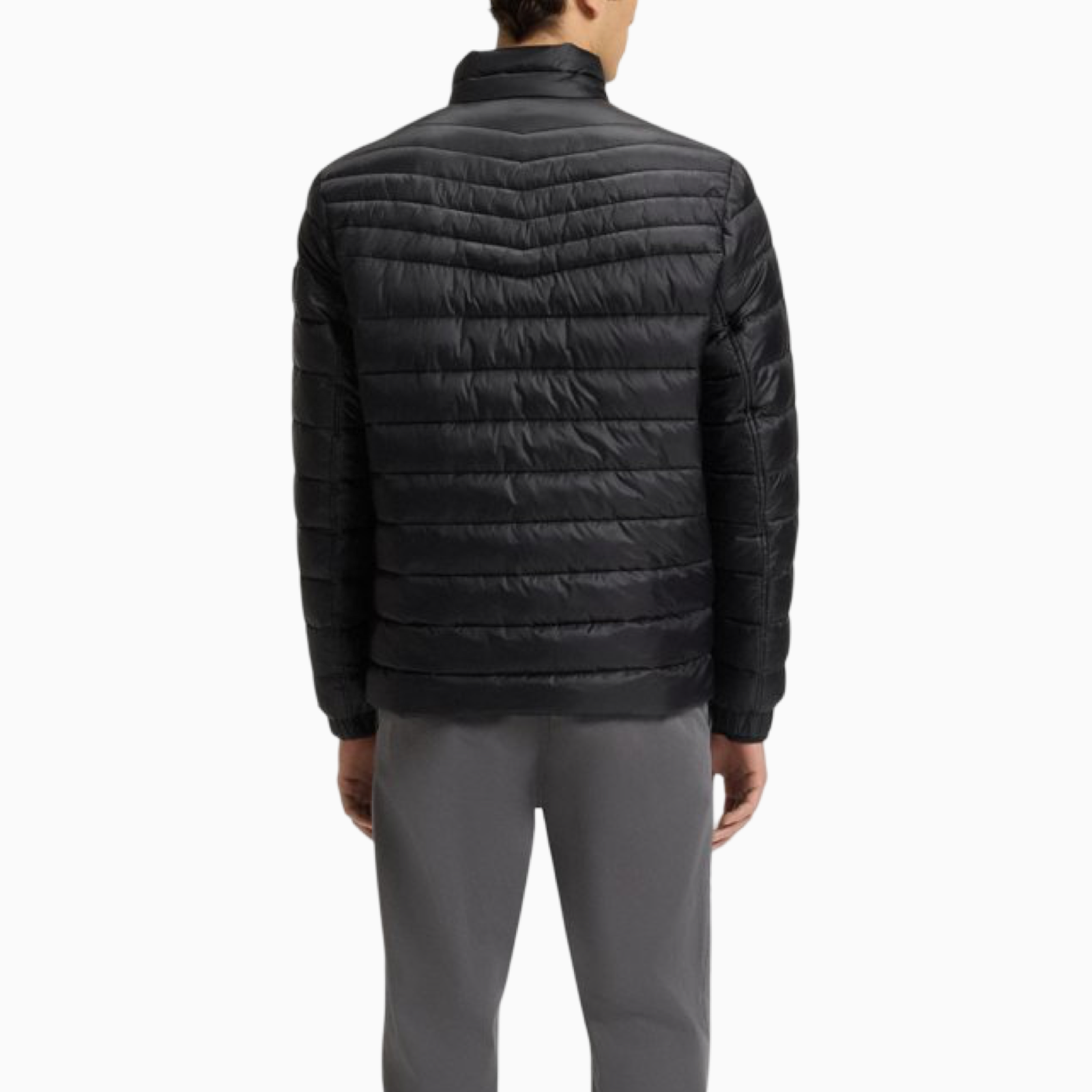 Мъжко черно яке Boss Orange Men Jacket 50530822 Back View