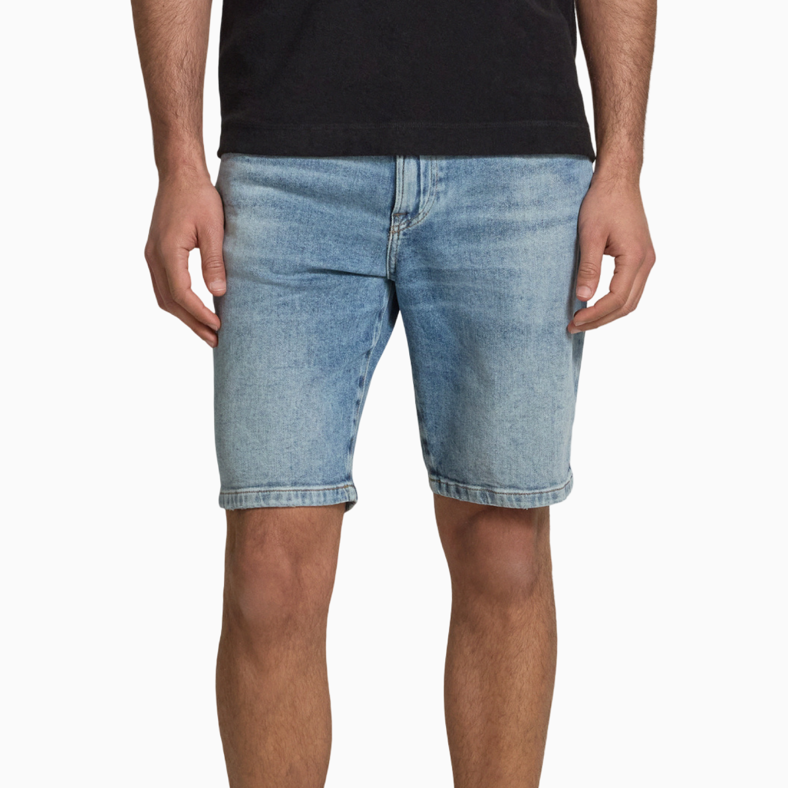 Мъжки къси дънки Boss Men Denim Shorts 50559891 Front View