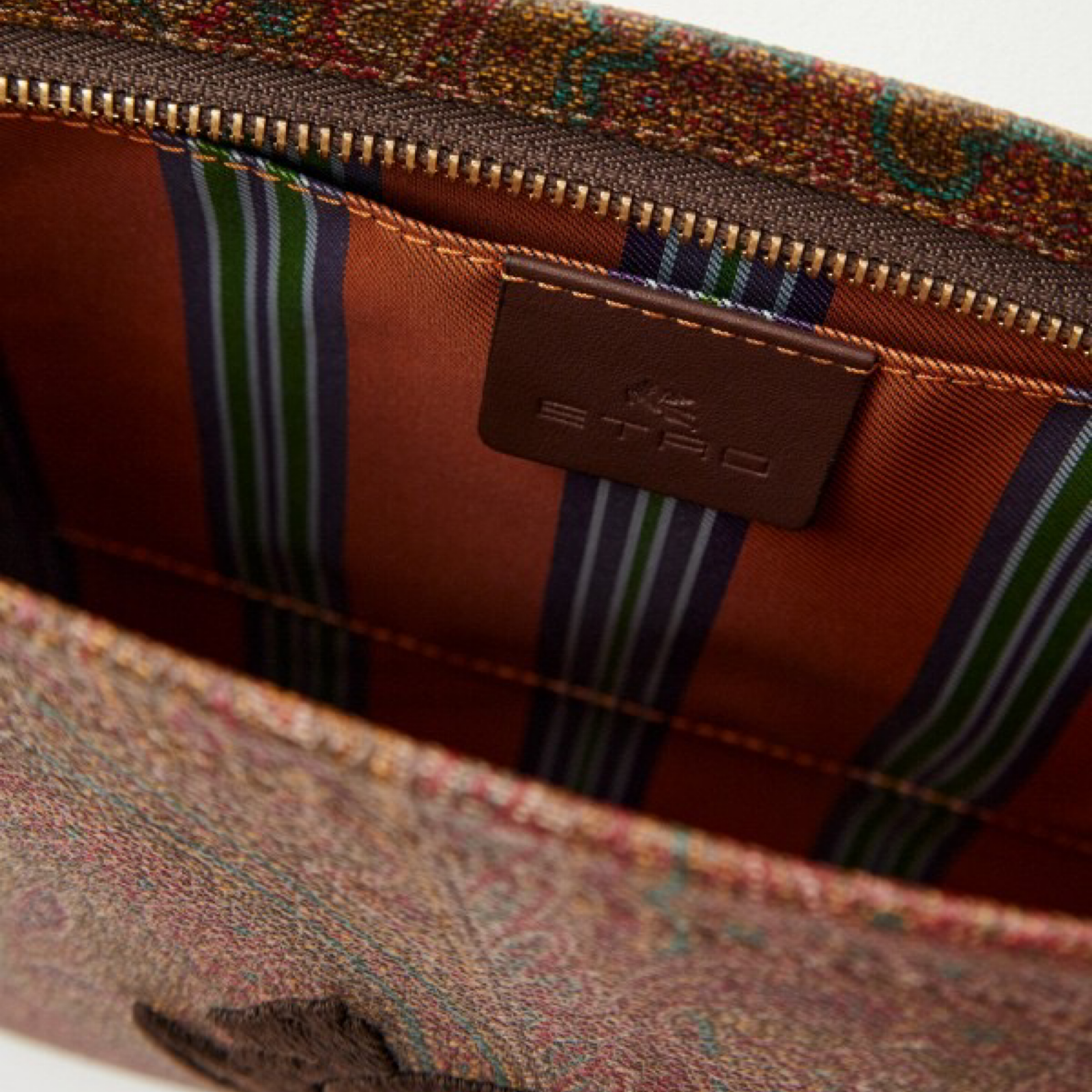 Etro Arnica Pouch With Pegaso Clutch Bag