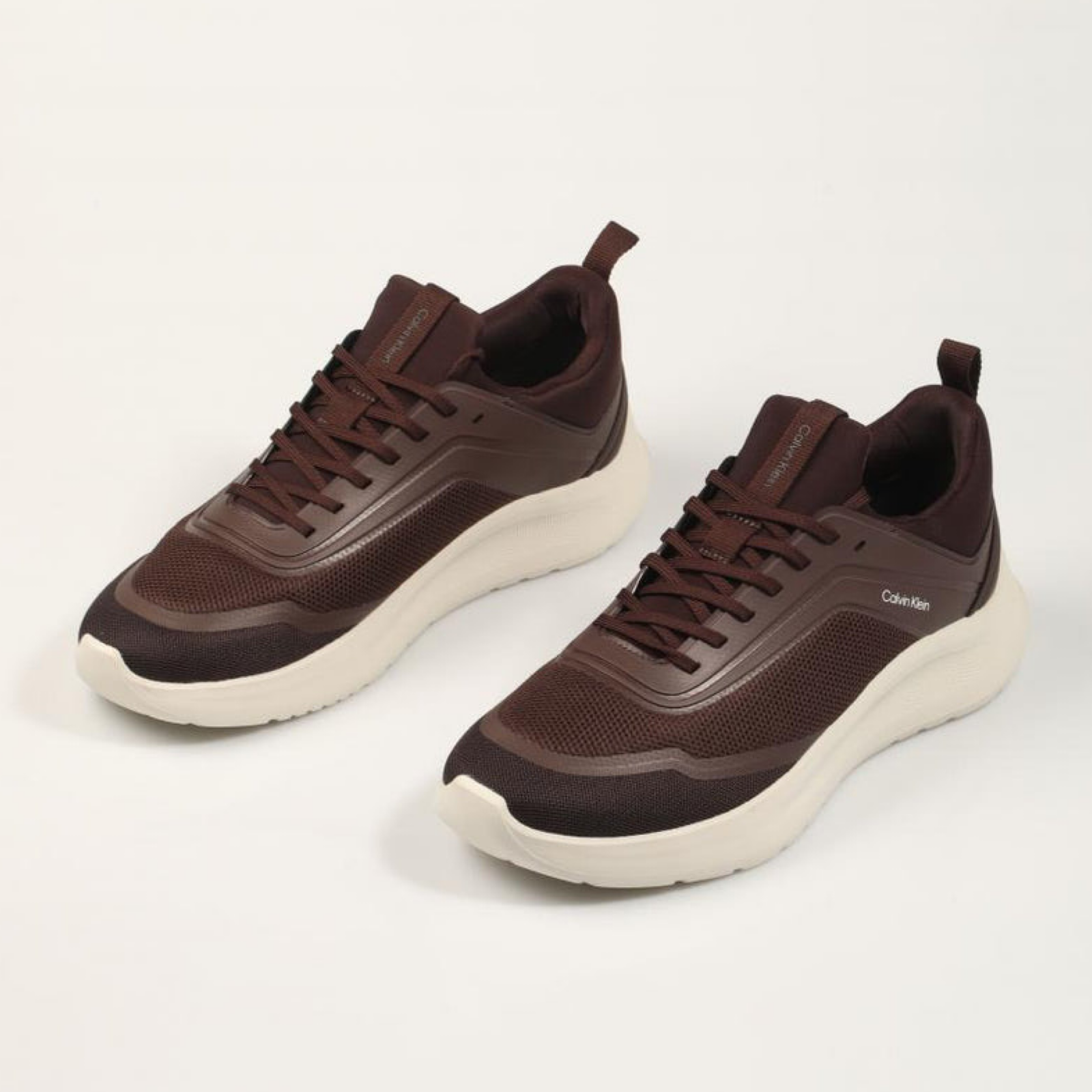 Мъжки кафяви маратонки Calvin Klein Men Sneakers HM0HM02164 VH2 Top View