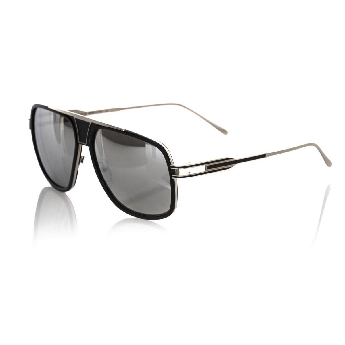 Мъжки слънчеви очила Frankie Morello Men Sunglasses FEMF8017US FR-02 NERO/SILVER Side View