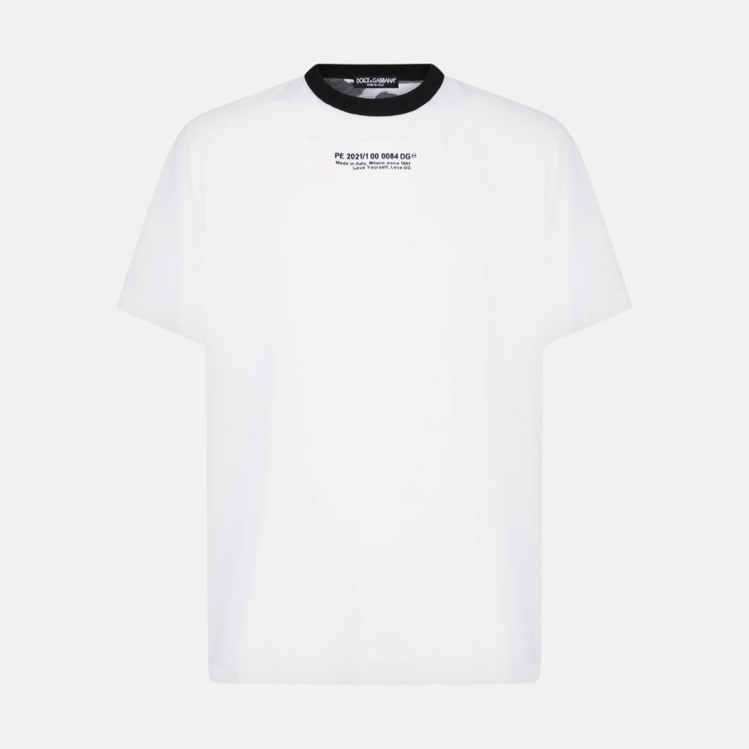 Мъжка текиска Dolce & Gabbana White Camouflage Men T-shirt G8MW0Z G7YIU