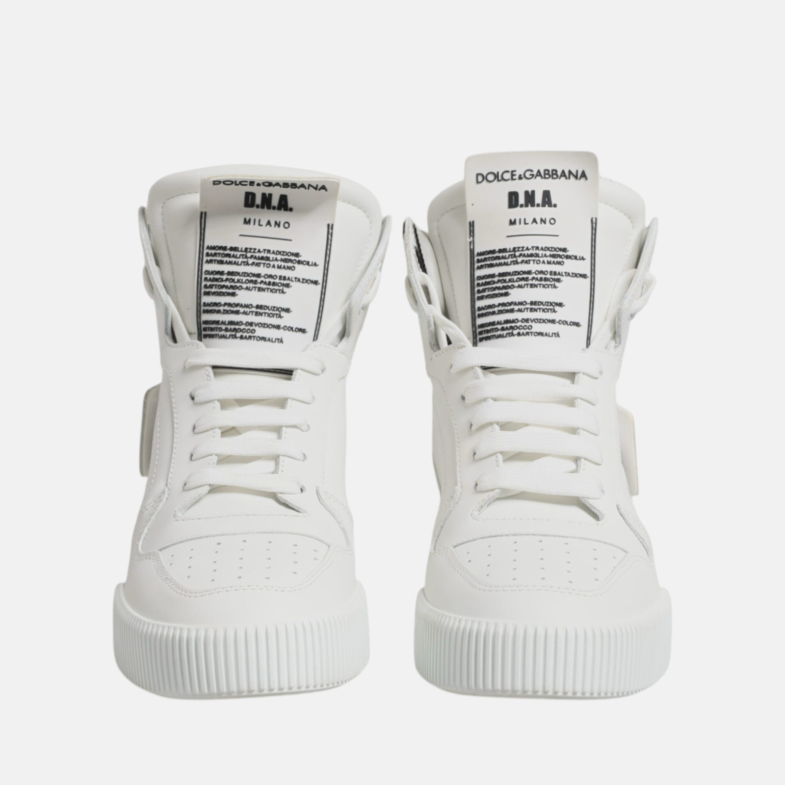 Мъжки бели високи кецове Dolce & Gabbana Miami DNA High Top Men Sneakers