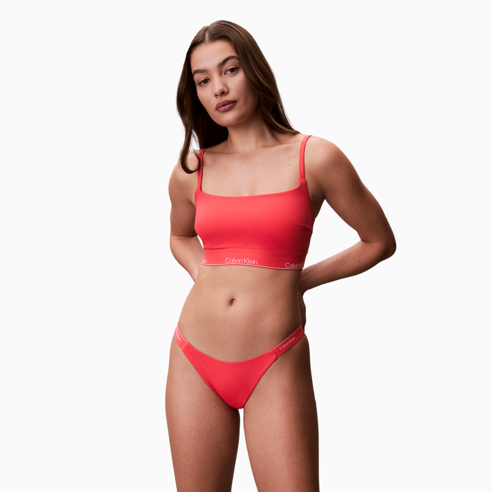 Дамски бански долно Calvin Klein Jeans Women Swimwear Bottoms LV00Q61206 XKP Front View