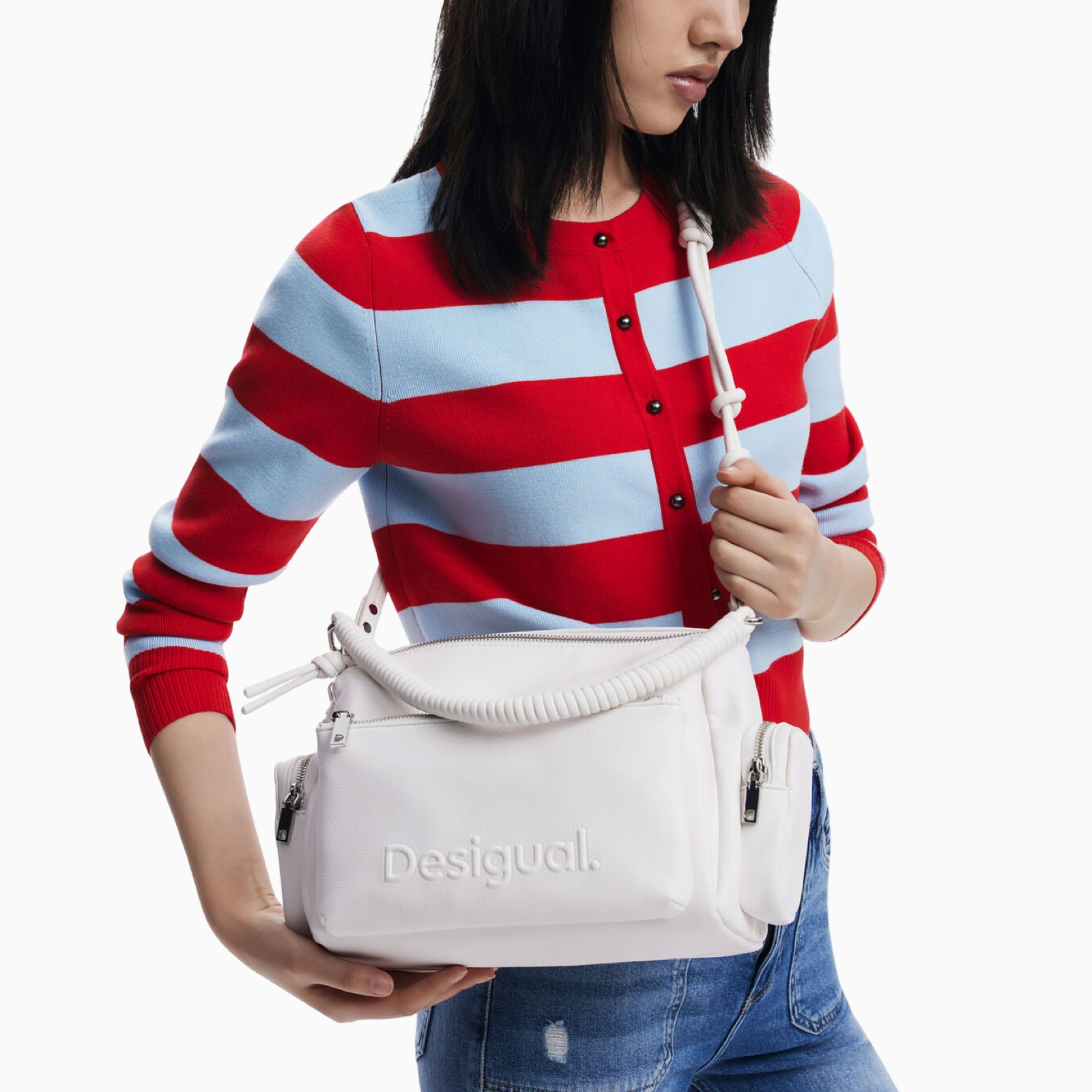 Дамска бяла чанта Desigual 25SAXPBE Model View