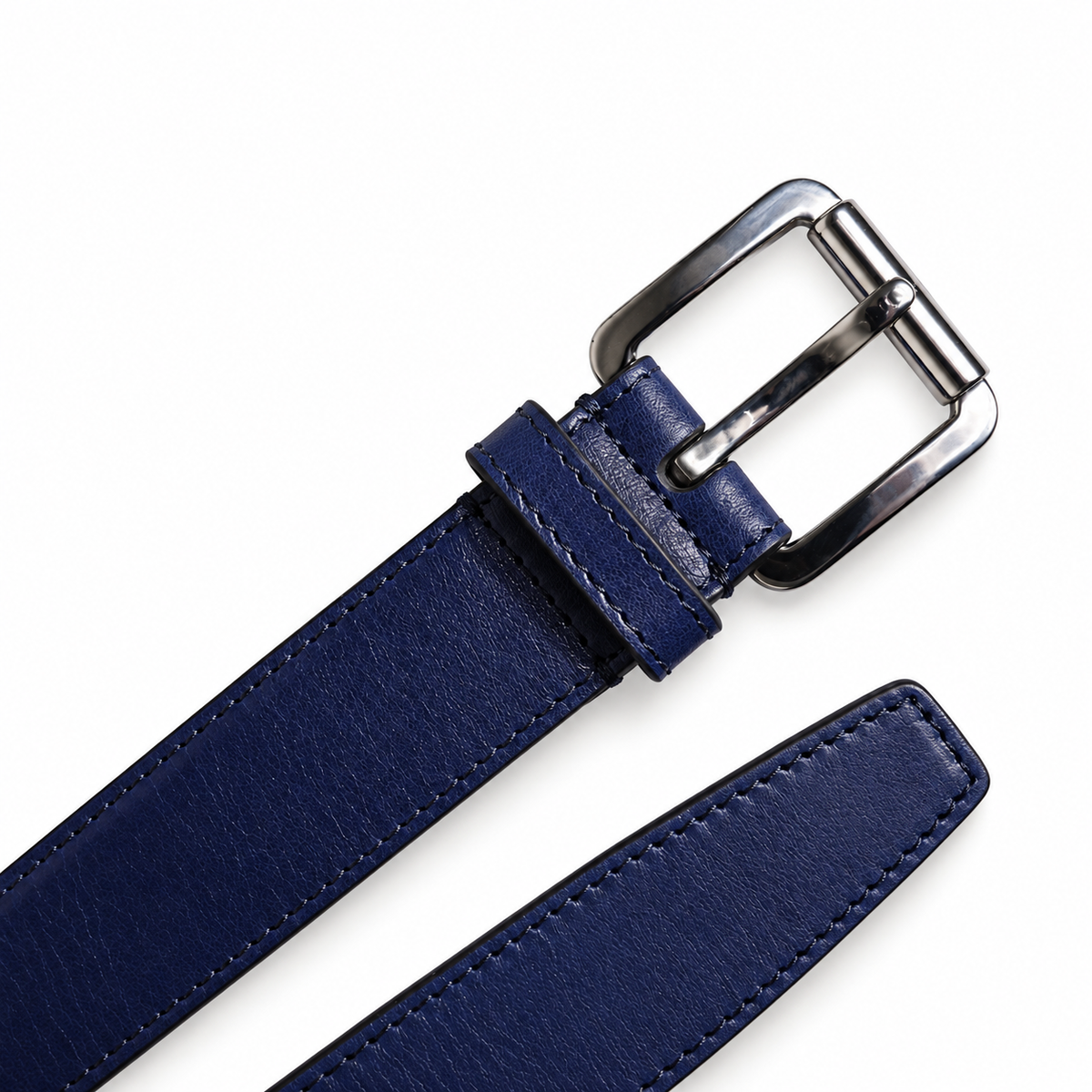 Men's belt Dolce & Gabbana SKU: BC4276 B9I51 top view buckle and strap tip