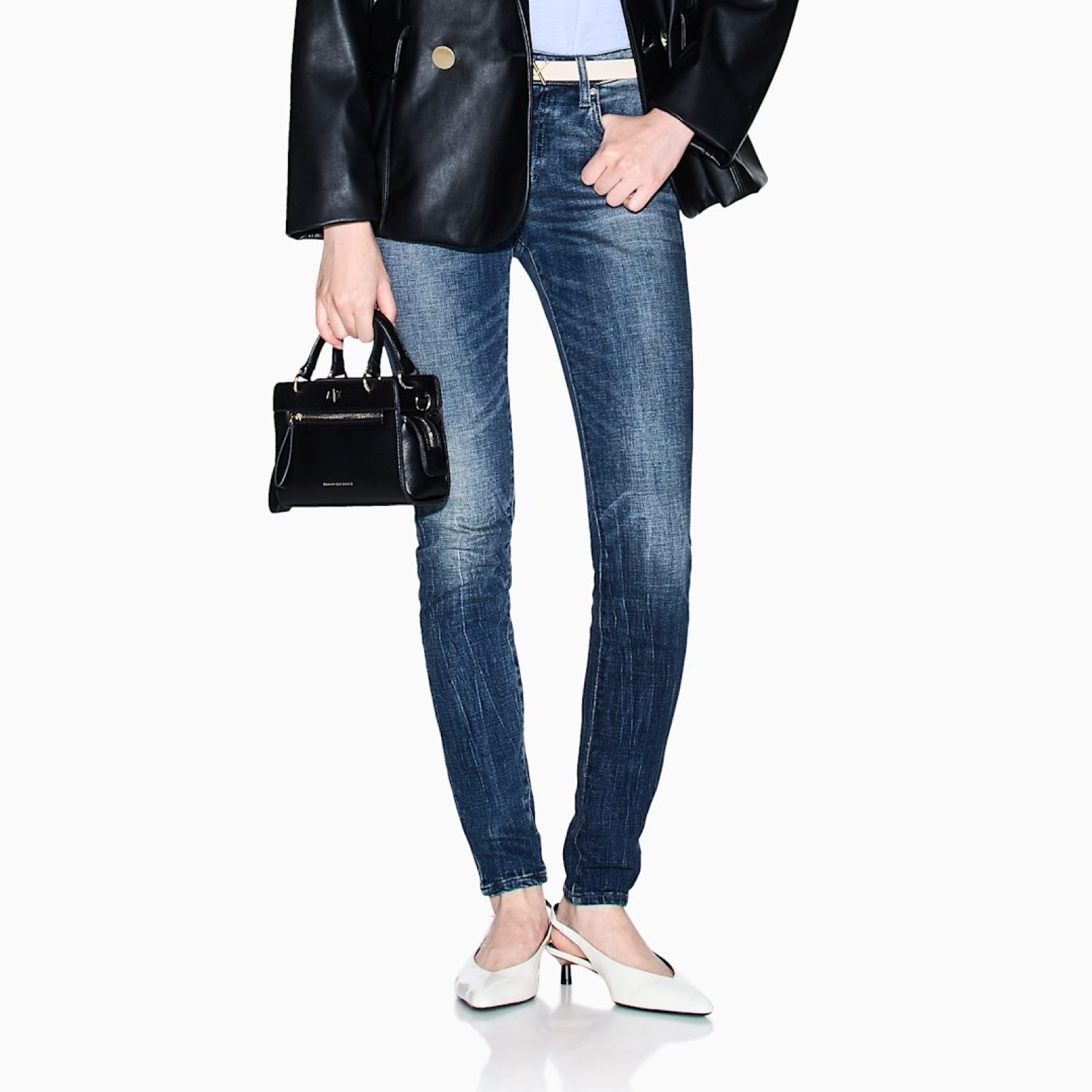 Дамски дънки Armani Exchange Women Jeans XW000072 AF16089 MB001 Front View