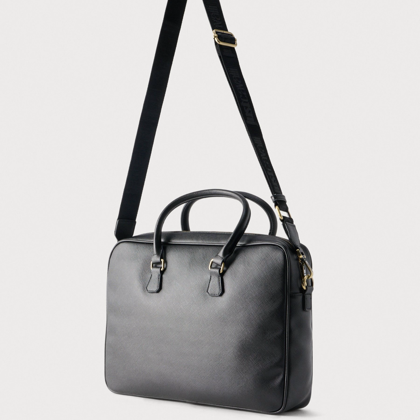 Мъжка чанта за лаптоп Just Cavalli Men Briefcase Bag 80QA4B36 ZSB85 899 Back View
