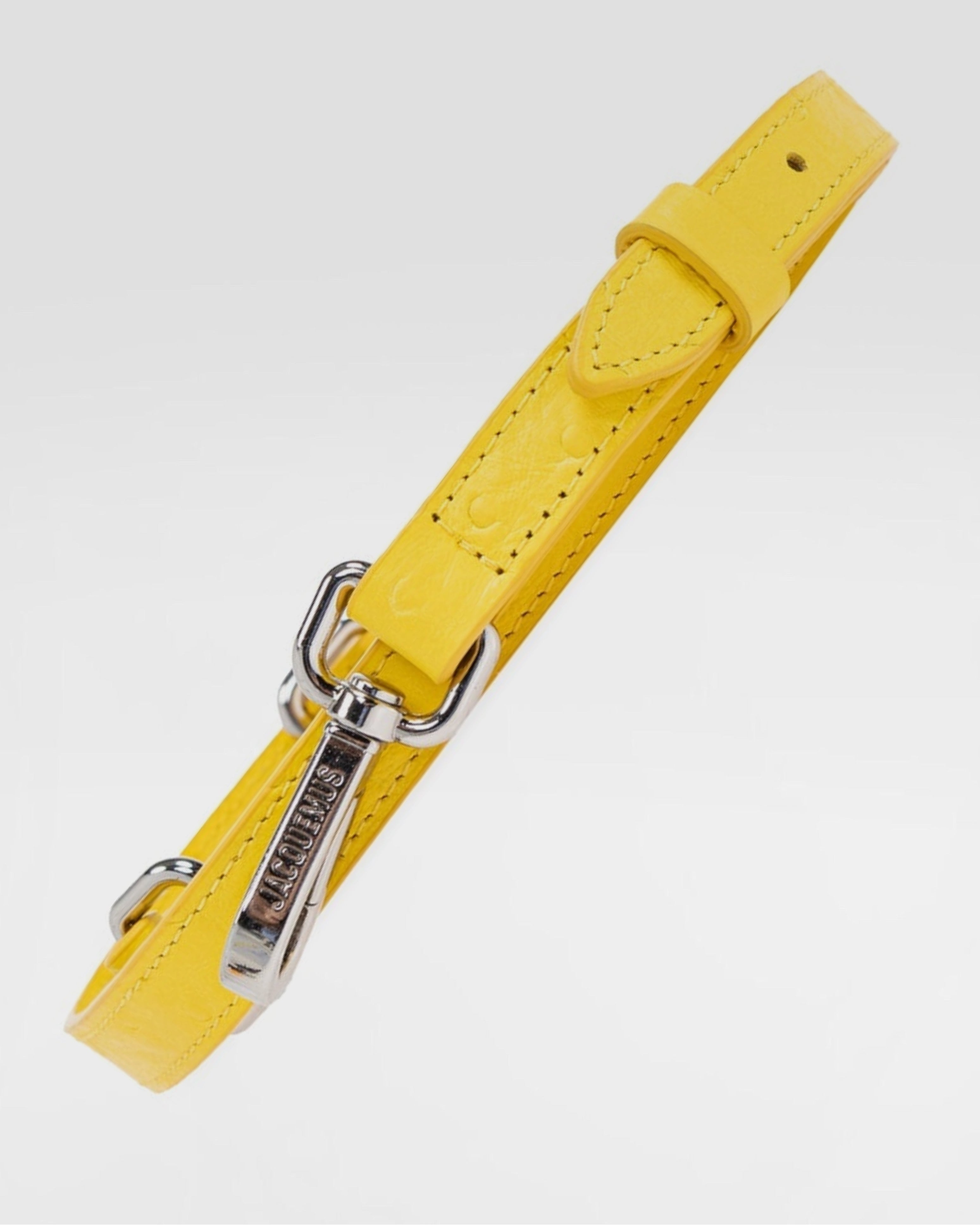 Дамска чанта от естествена кожа Women’s handbag Jacquemus Le Grand Bambino 213BA0073234 250 Yellow shoulder strap view
