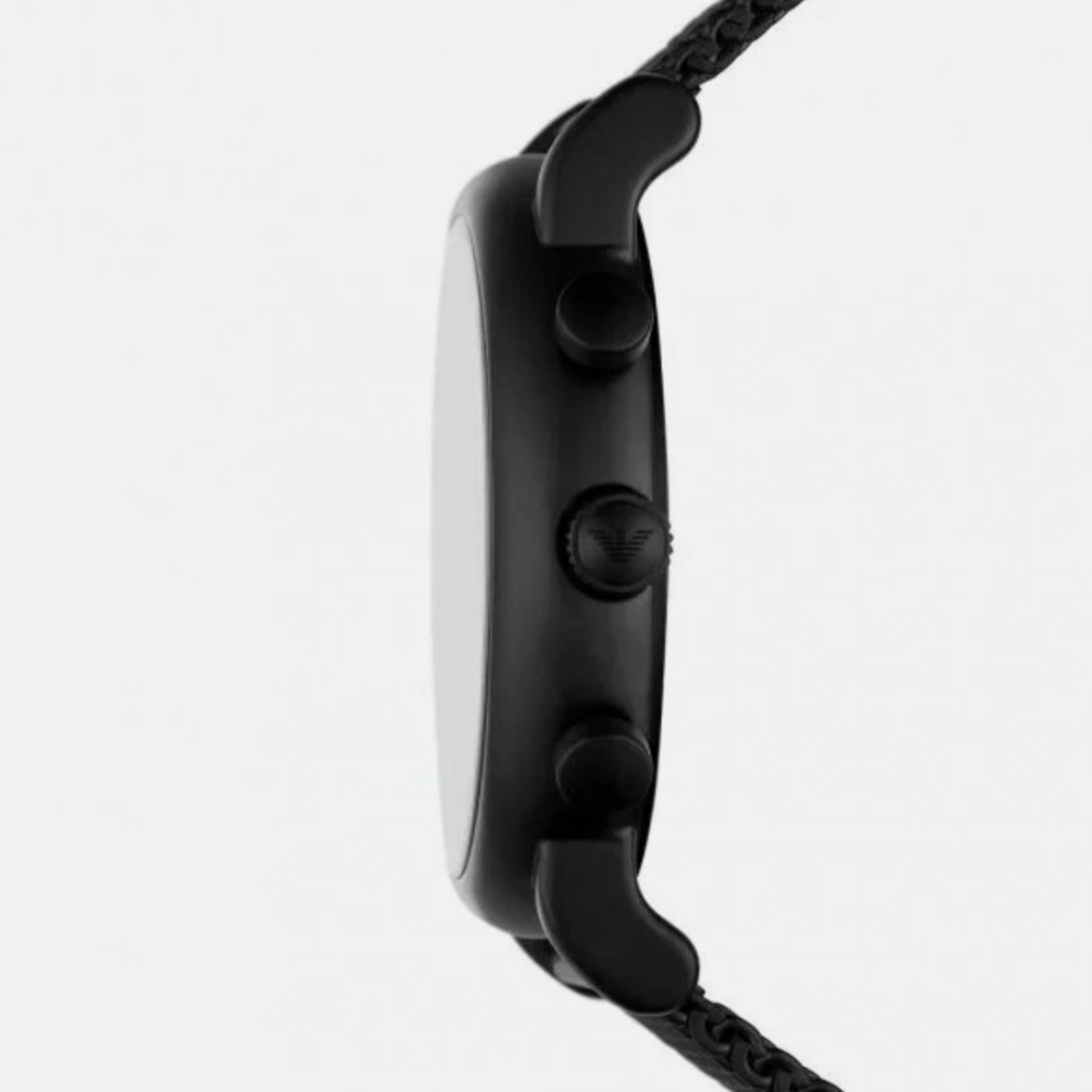 Мъжки метален часовник с черна каишка Men’s watch Emporio Armani ARAR11470
Side view