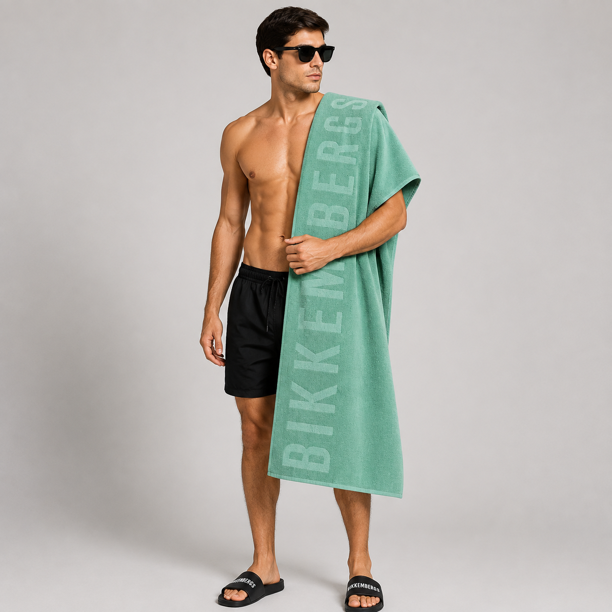 Плажна кърпа Bikkembergs bech towel BKK26MTW02 Marine model view