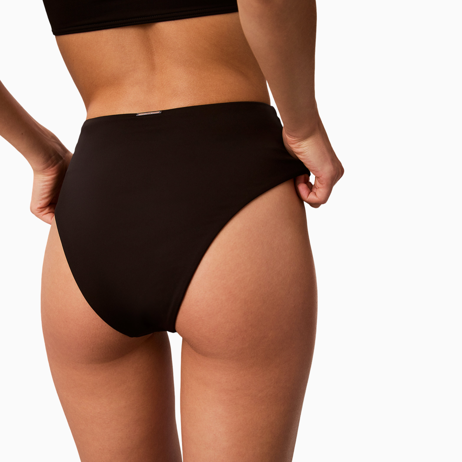 Дамски бански долно Calvin Klein Jeans Swimwear High Waist Bikini Bottoms LV00Q62706 UB1 Back View