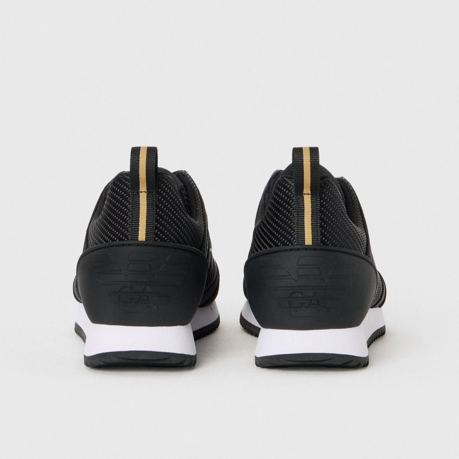 Мъжки черни маратонки EA7 Emporio Armani Men Sneakers 7X000337 AF18613 Heel View