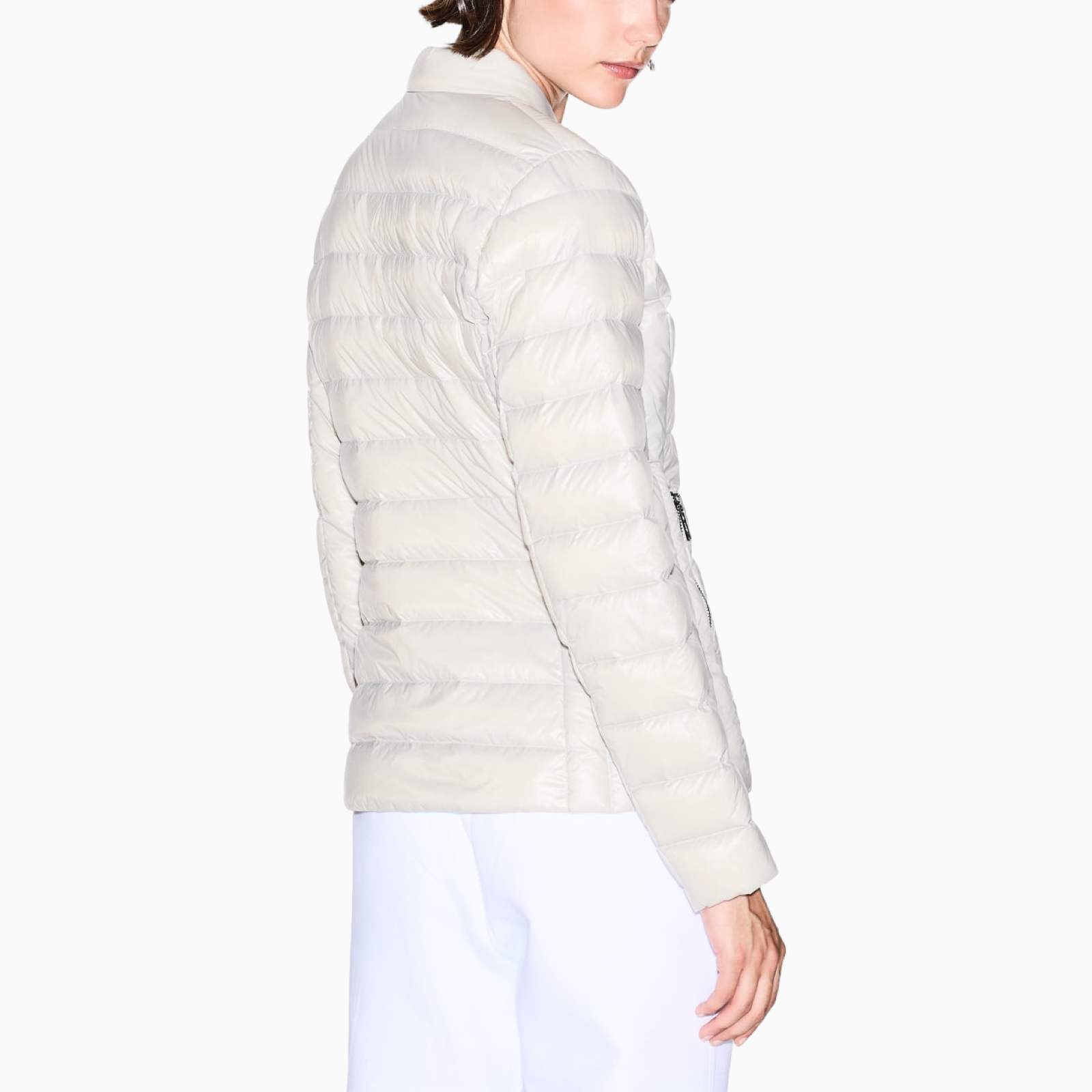 Дамско бежово пухено яке Armani Exchange Women Puffer Jacket XW001920 AF18757 Back View