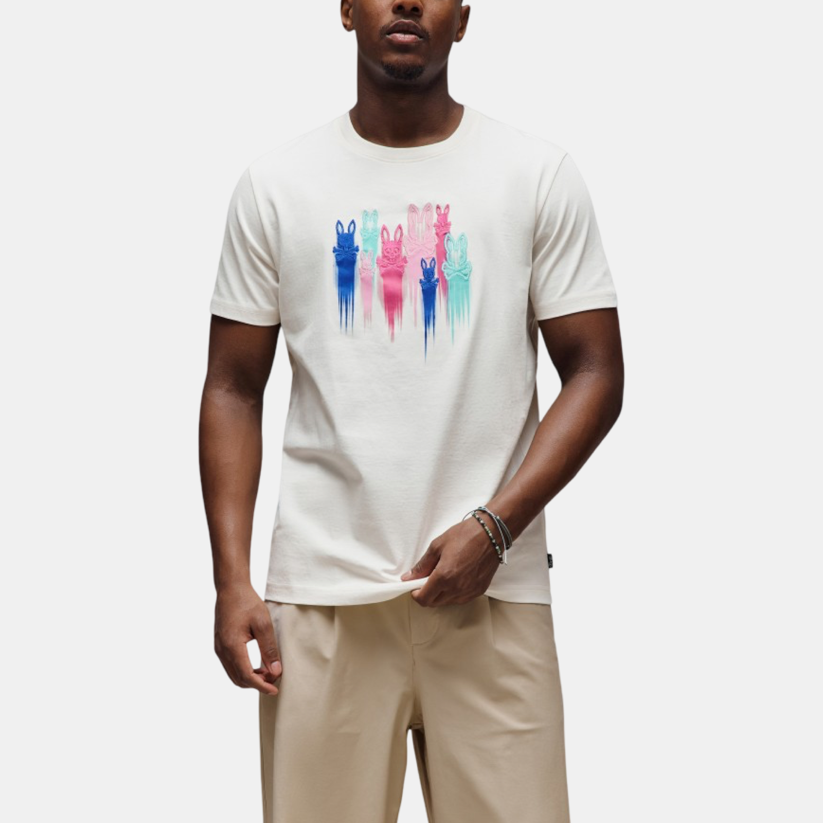 Мъжка тениска Psycho Bunny Men T-shirt MT0200228 Front View