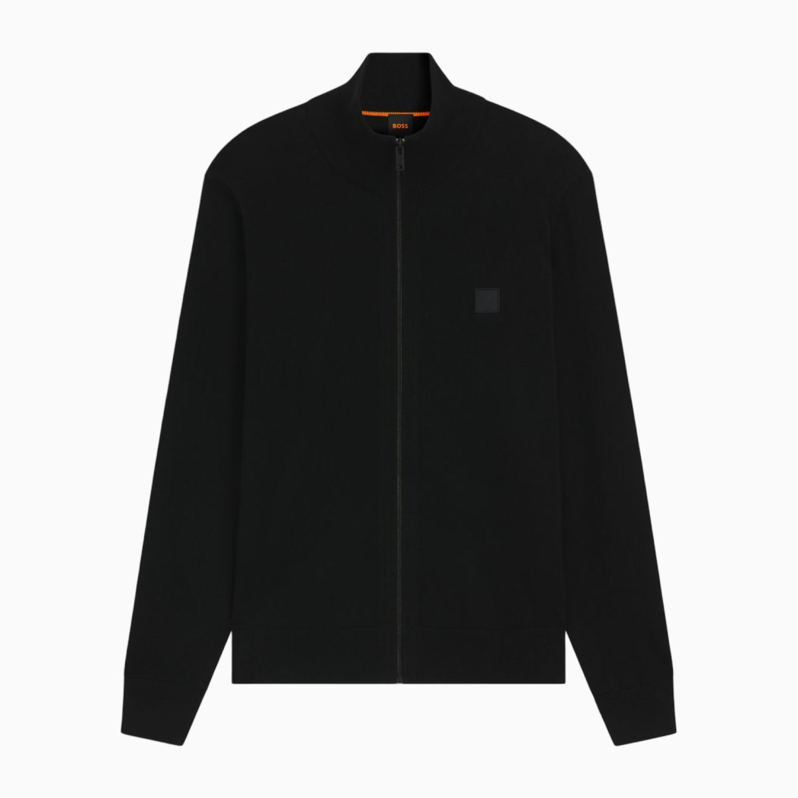 Мъжка черна жилетка Boss Men Knitwear 50543692 Front View