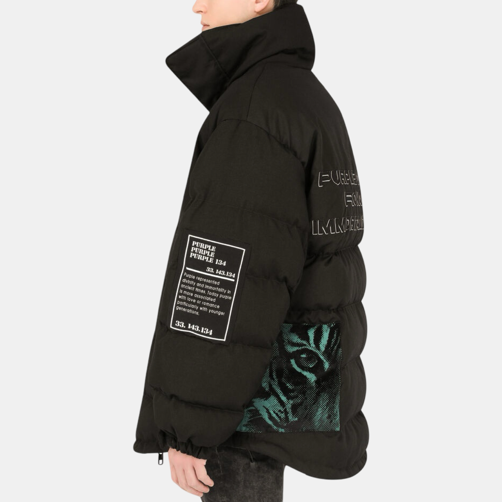 Dolce & Gabbana Puffer Men Jacket I9AD8Z G7CY8 HVIIN Side View