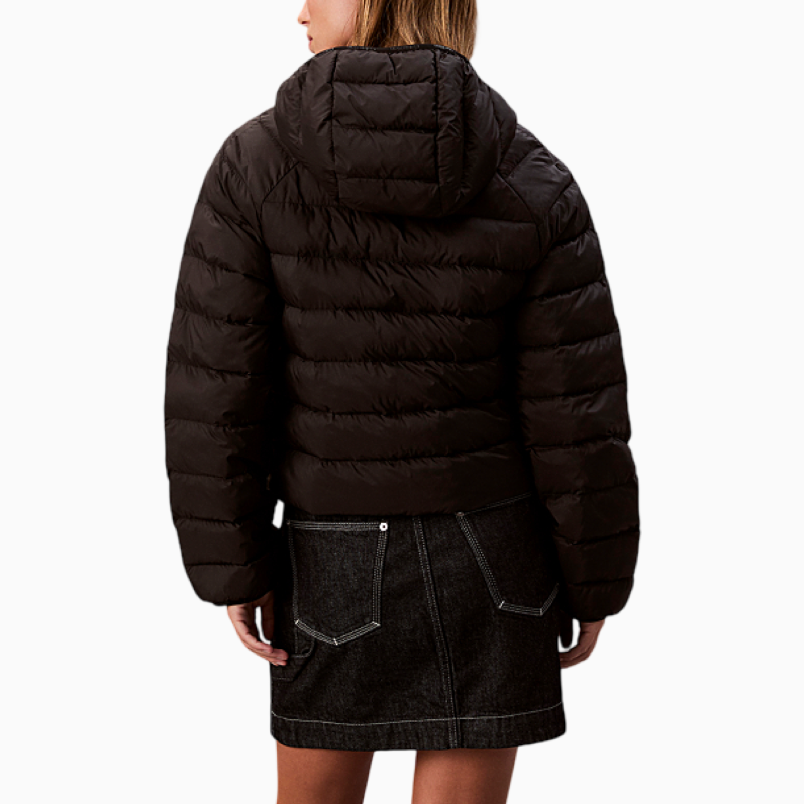 Дамско черно яке Calvin Klein Jeans Women Jacket LV047C510G Back View