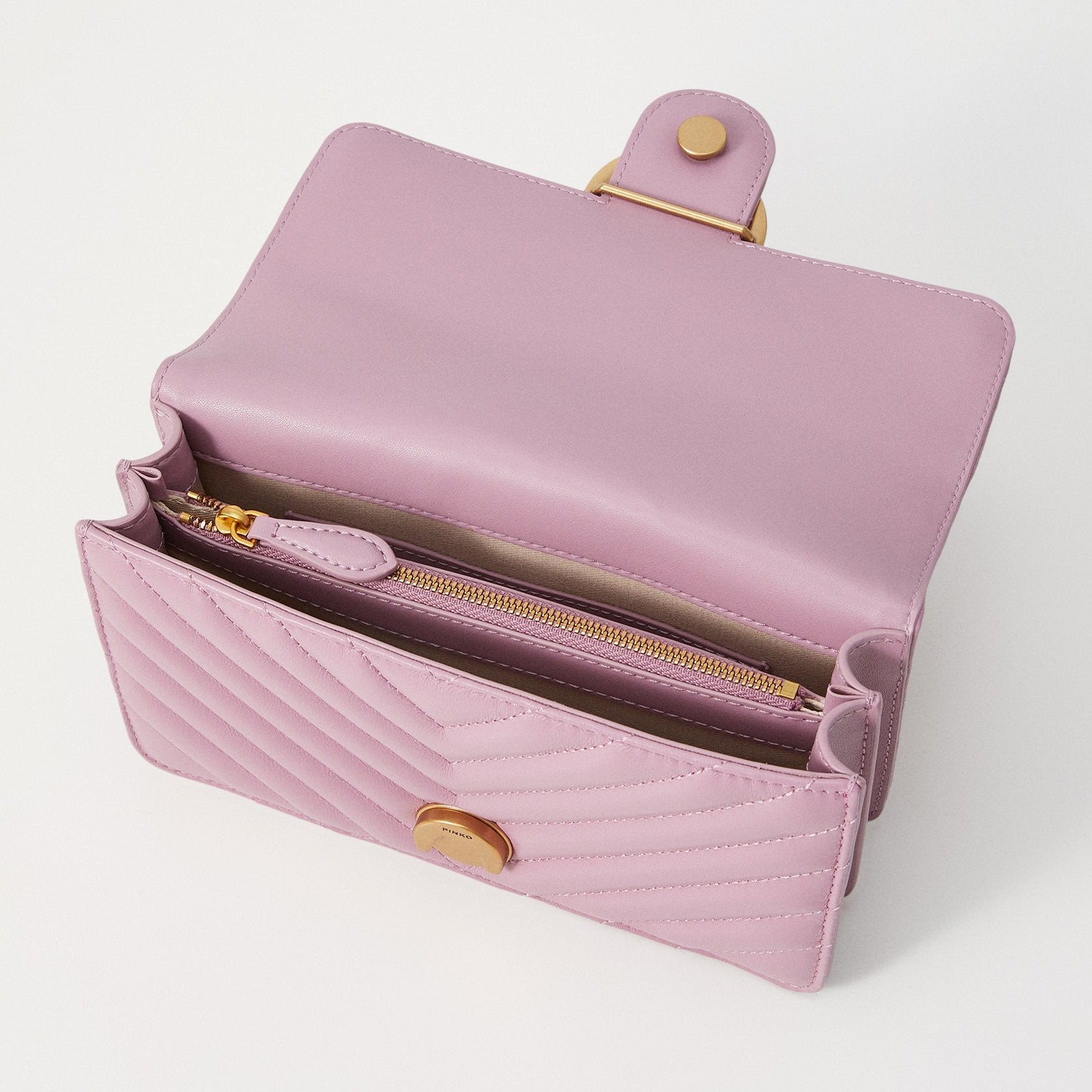 Дамска чанта Women’s shoulder bag PINKO Love Mini 100074 A0GK P26Q Pink top view