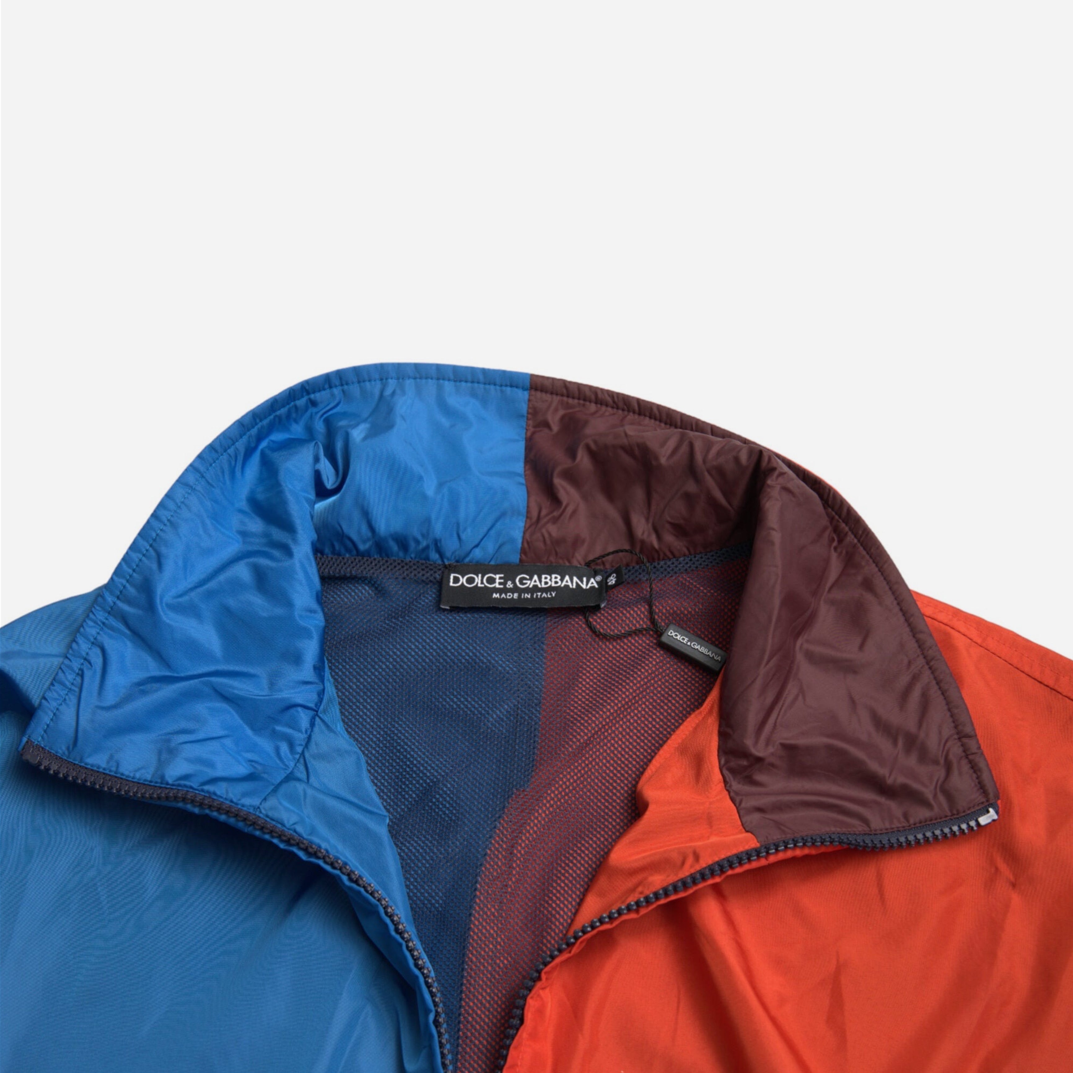 Мъжко пролетно уиндстопър яке в червено и синьо DOLCE & GABBANA
Men’s Red Blue Techno Fabric Windstopper Jacket
