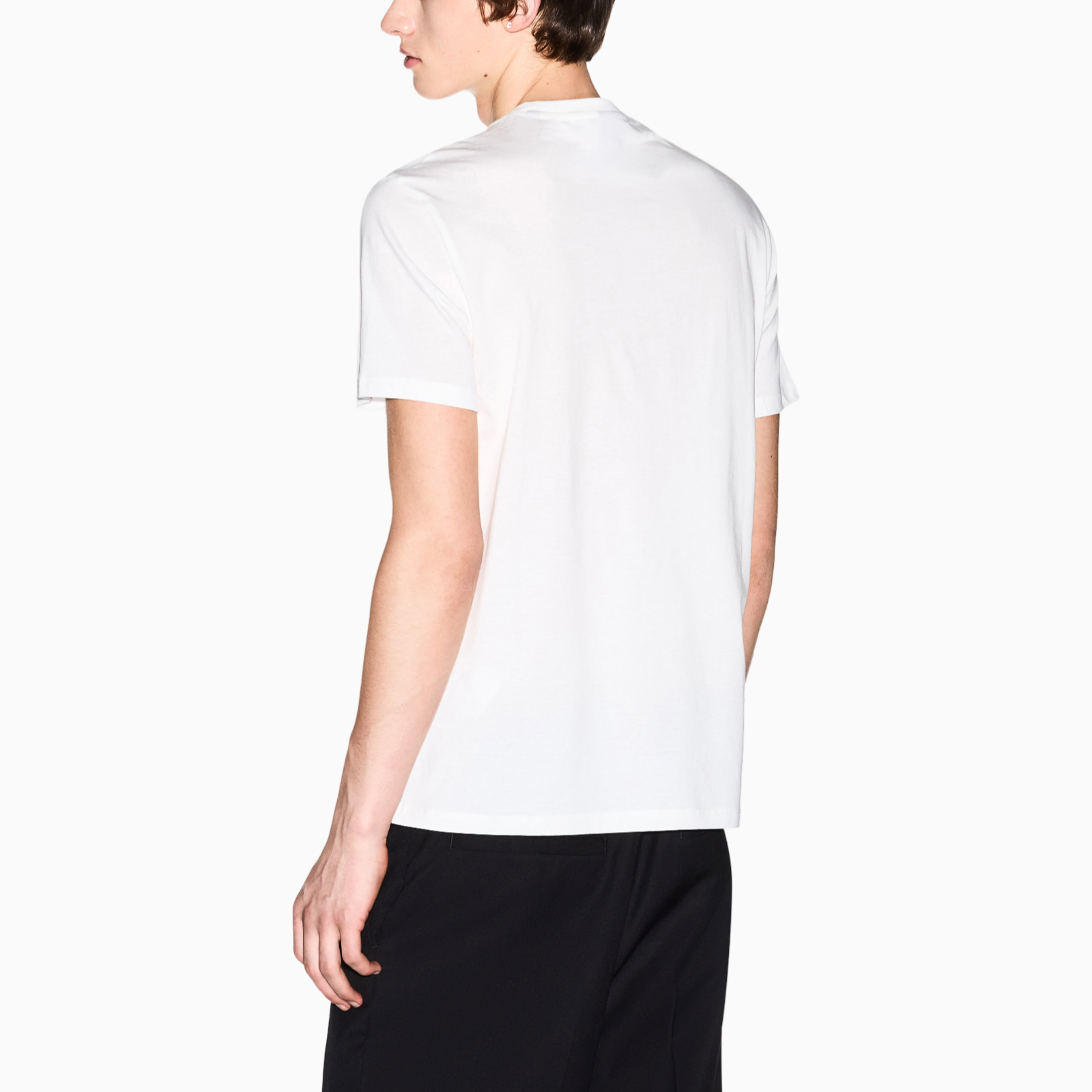 Мъжка бяла тениска Armani Exchange Men T-shirt XM002789 AF10356 U0009 Back View