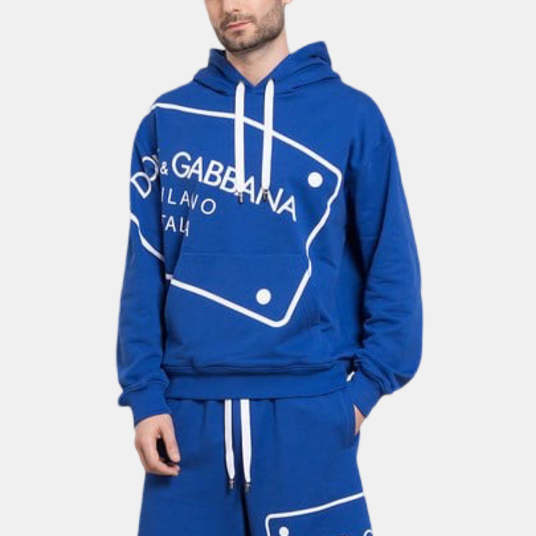 Мъжко синьо худи Dolce & Gabbana Men Hoodie