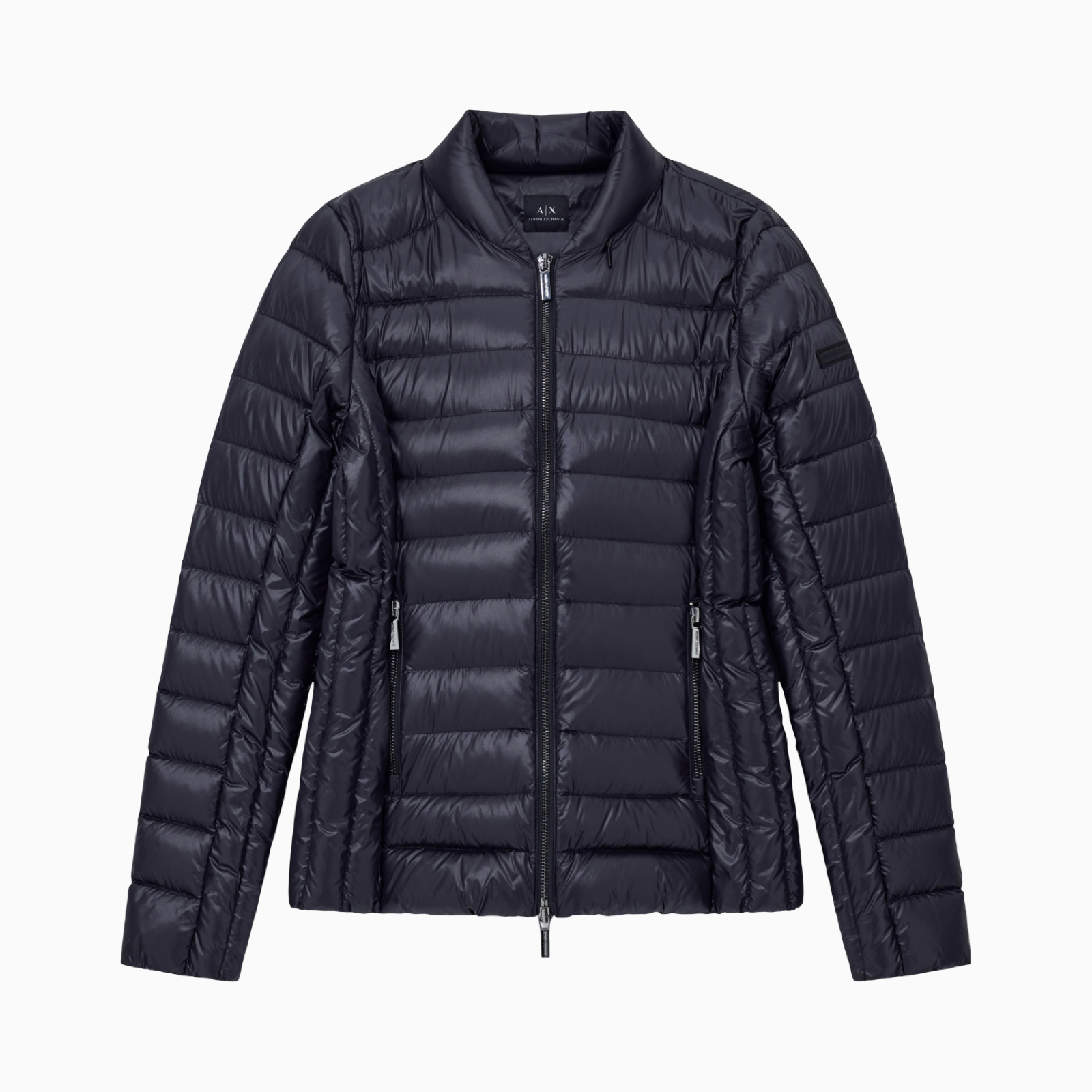 Дамско черно пухено яке Armani Exchange Women Puffer Jacket XW001920 AF18757 Front View