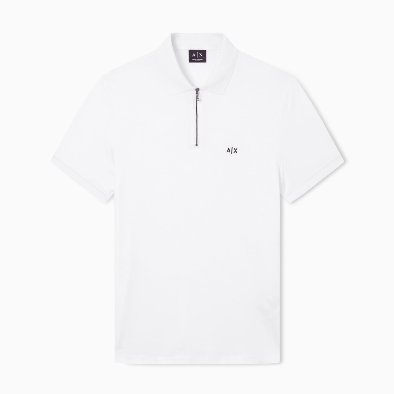 Мъжка бяла поло тениска Armani Exchange Men Polo XM002372 AF21936 U0009 Front View