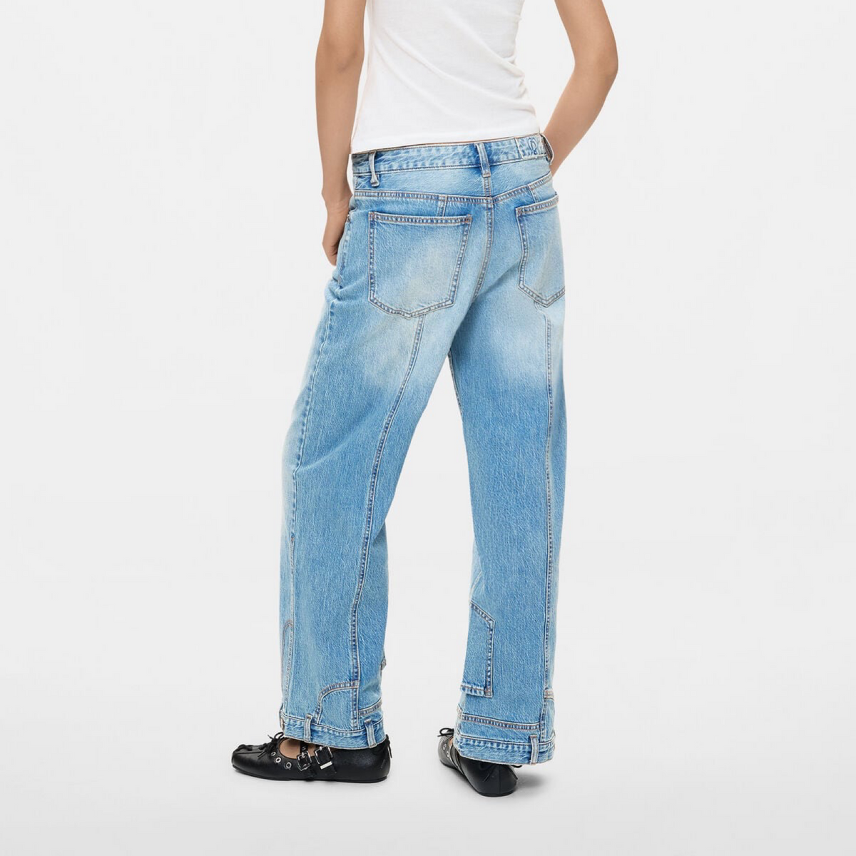 Дамски дънки Desigual Women Jeans 26SWDD41 5053 Back View