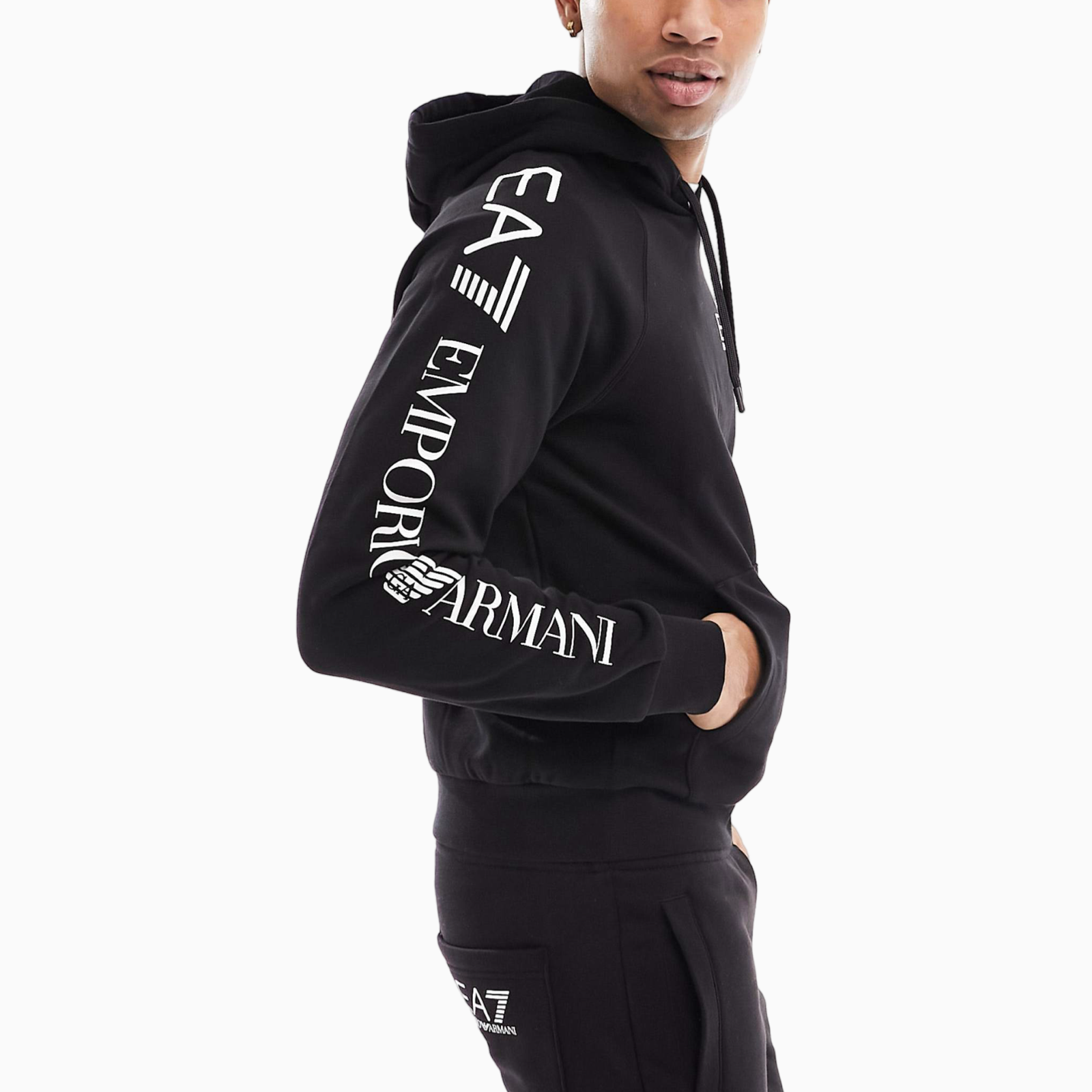 Мъжки черен суитшърт EA7 Emporio Armani 8NPM08 PJ07Z