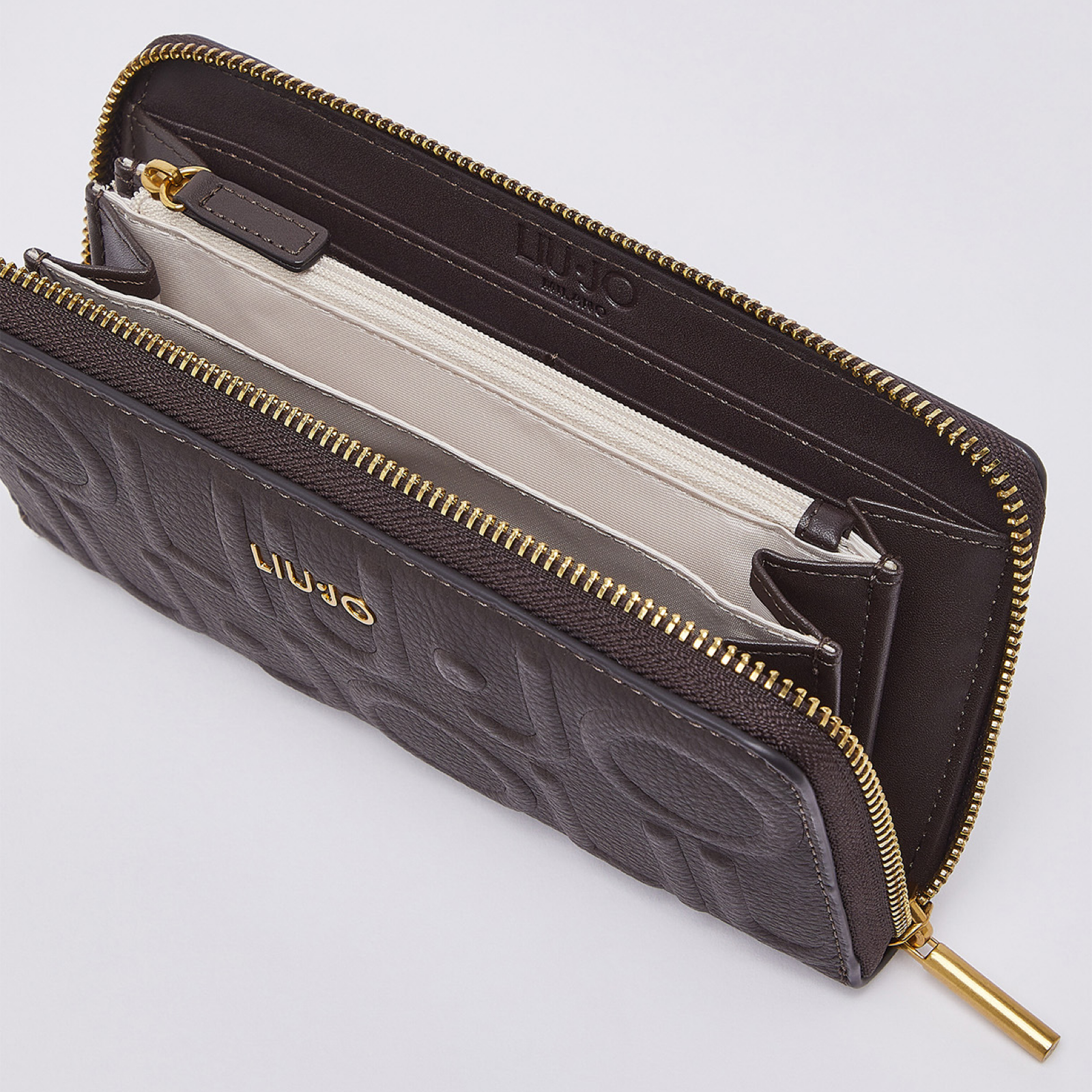 Дамско кафяво портмоне Liu Jo Women Wallet AF6170 E1139 91419 Inside View